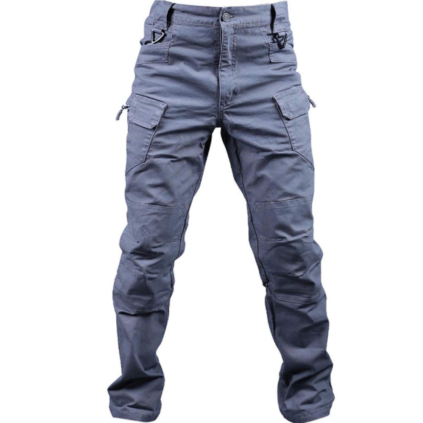Pantalón de Carga Regular para Hombre Pantalón de Trabajo de Combate del ejército Pantalones tácticos Militares Ocasionales Pantalones con múltiples Bolsillos para Caminar