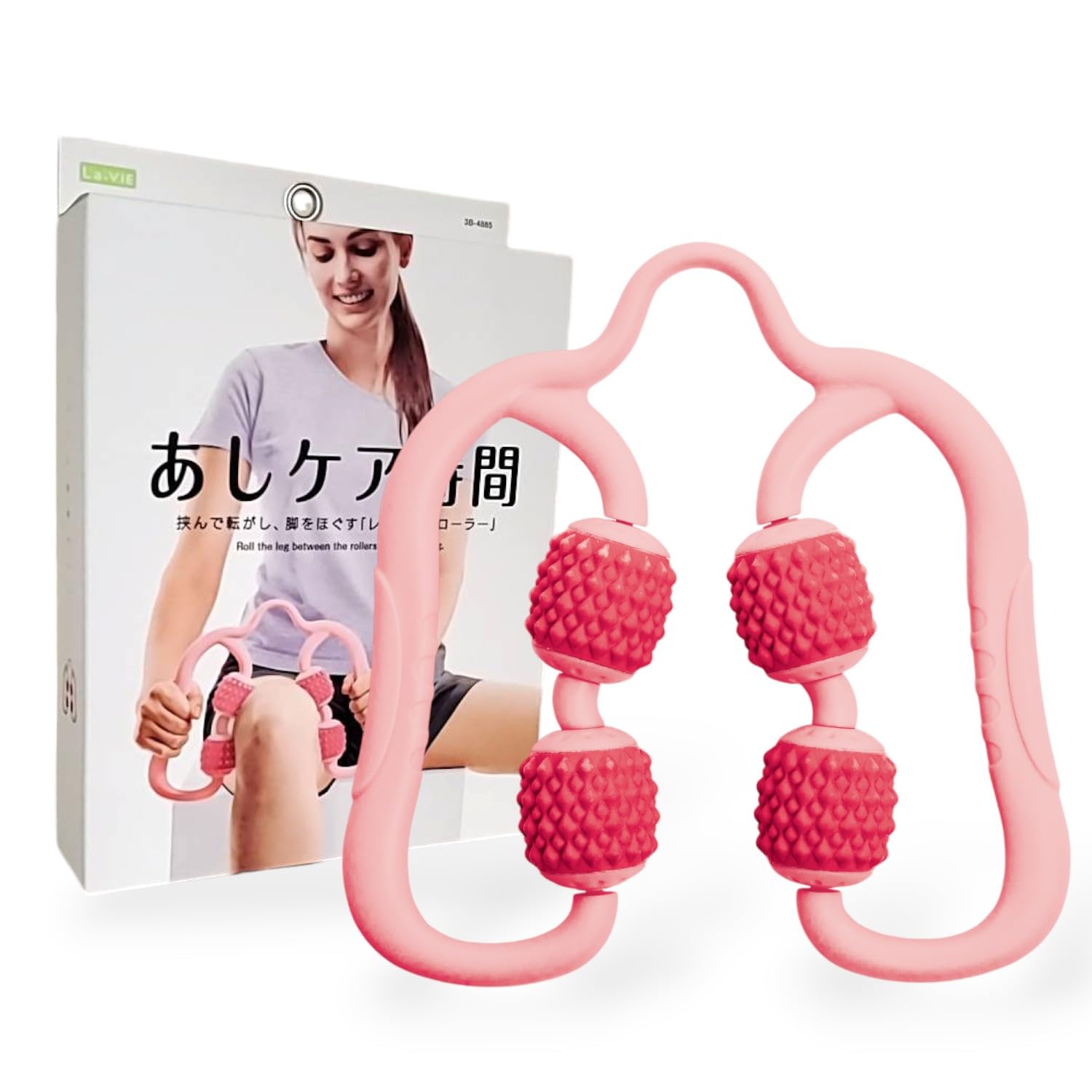 Amazon | La-VIE(ラヴィ) 筋膜ローラー あしケア時間 タフィーピンク