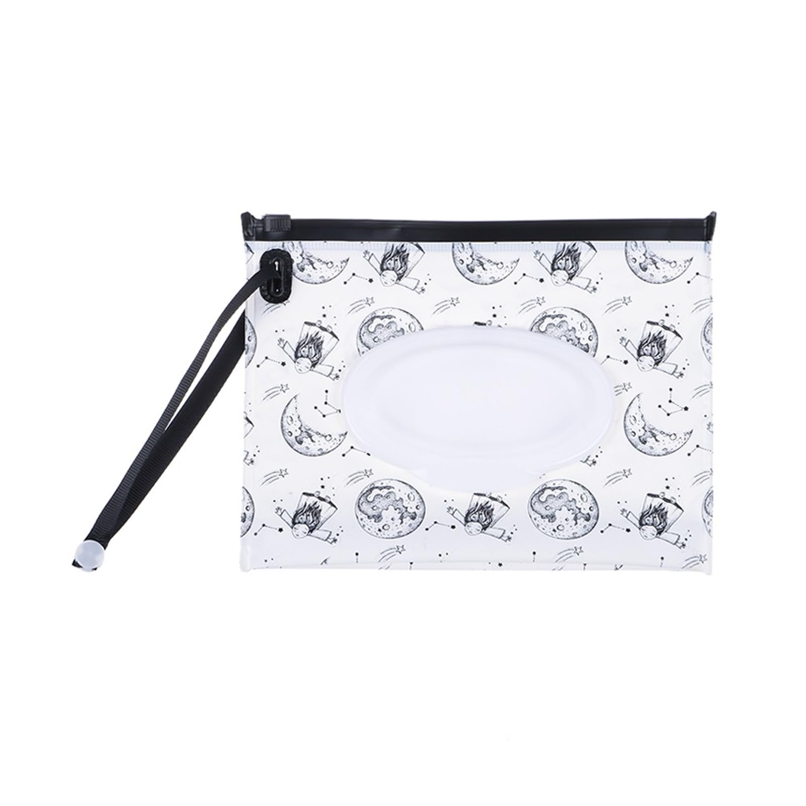 1Pc Wet Wipes Bag Portable Flip Cover Snap-Strap Cosmetic Pouch Tissue Box Outdoor Carrying Case Accessories(030)
