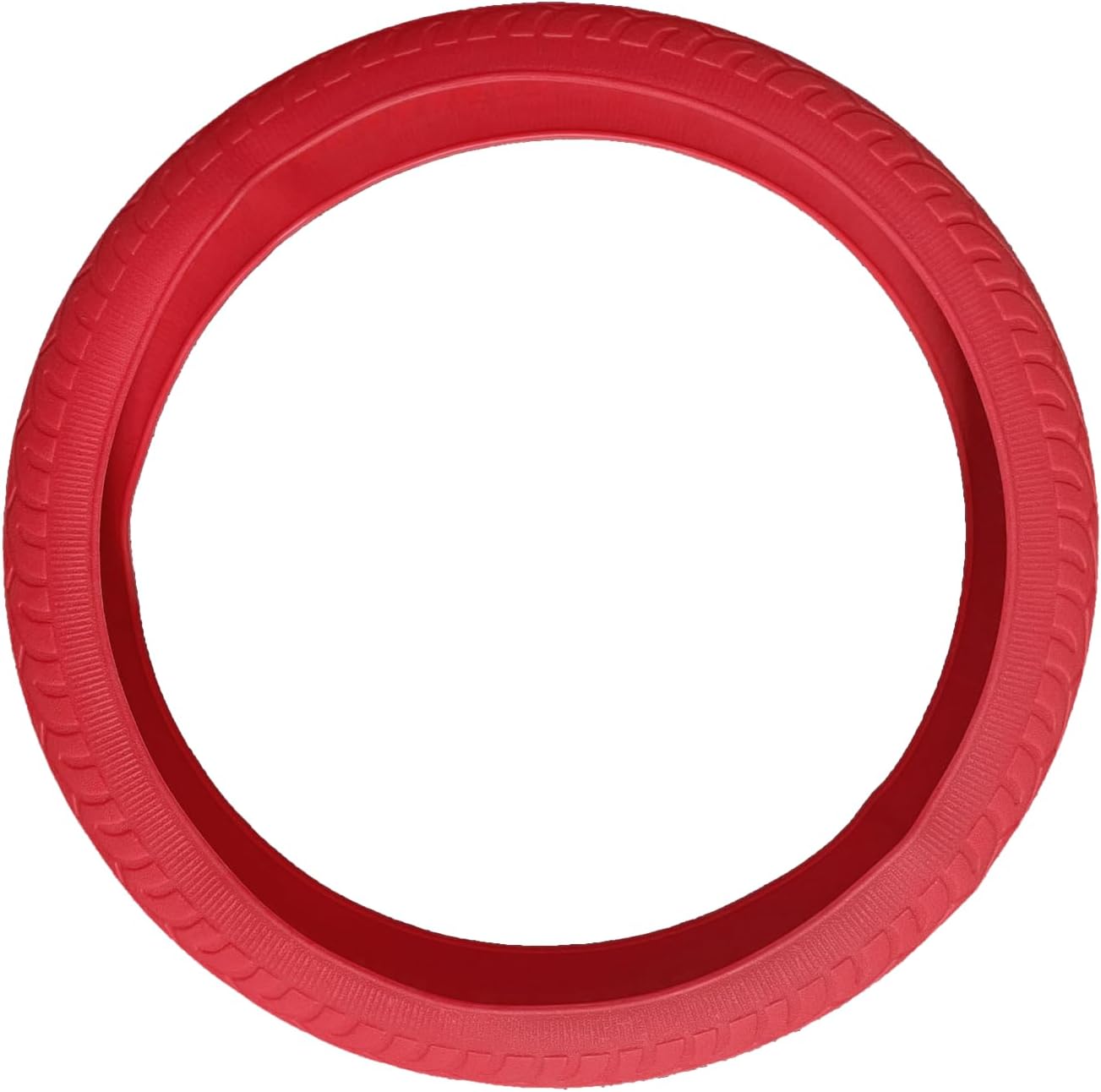 Universal Steering Wheel Cover：13.5 to 15 Inches Stretchable Silicone Anti Skid Steering Wheel Protector Fit for Most Car Models Including Round D Shape or Special Shape (Red) - Image 6