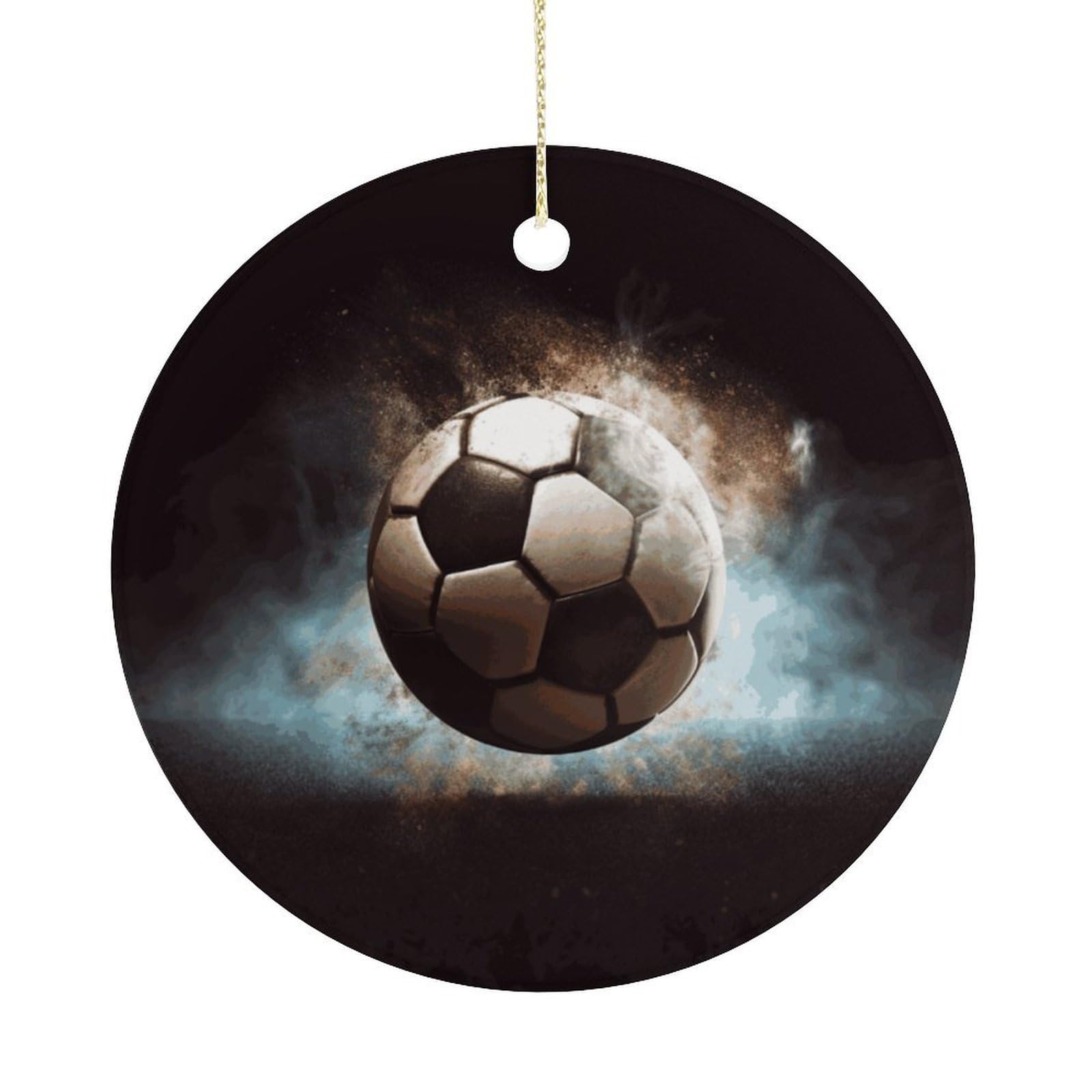 Adfgyerh Women's Style Sport Soccer Hanging Ceramic Ornaments, Christmas Tree Decorations, Funny Home Decor Gifts For Sisters & Work Best Friends