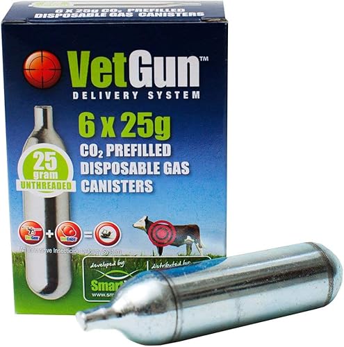 Agrilabs Pistola veterinaria CO2 25gm 6 Pack 25GM