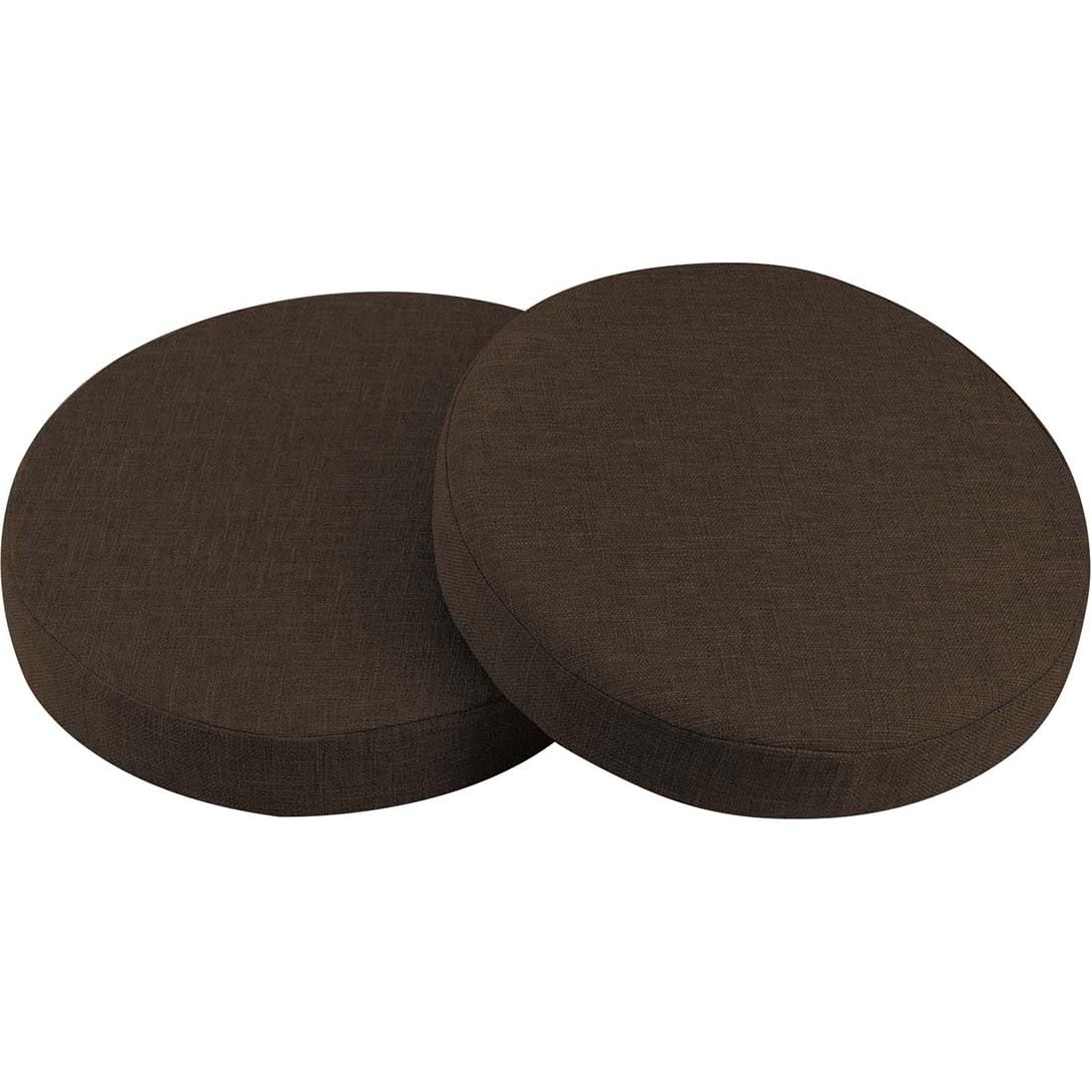 Coussin de chaise rond extérieur et intérieur lavable pour tabouret de bar