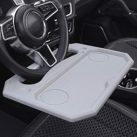 Amazon 車 テーブル パソコン ハンドル ドリンクホルダー 車用 テーブル 自動車 トレー カー用品 便利グッズ 車内泊 車内食事 ノートパソコン作業 トレイ 車 バイク