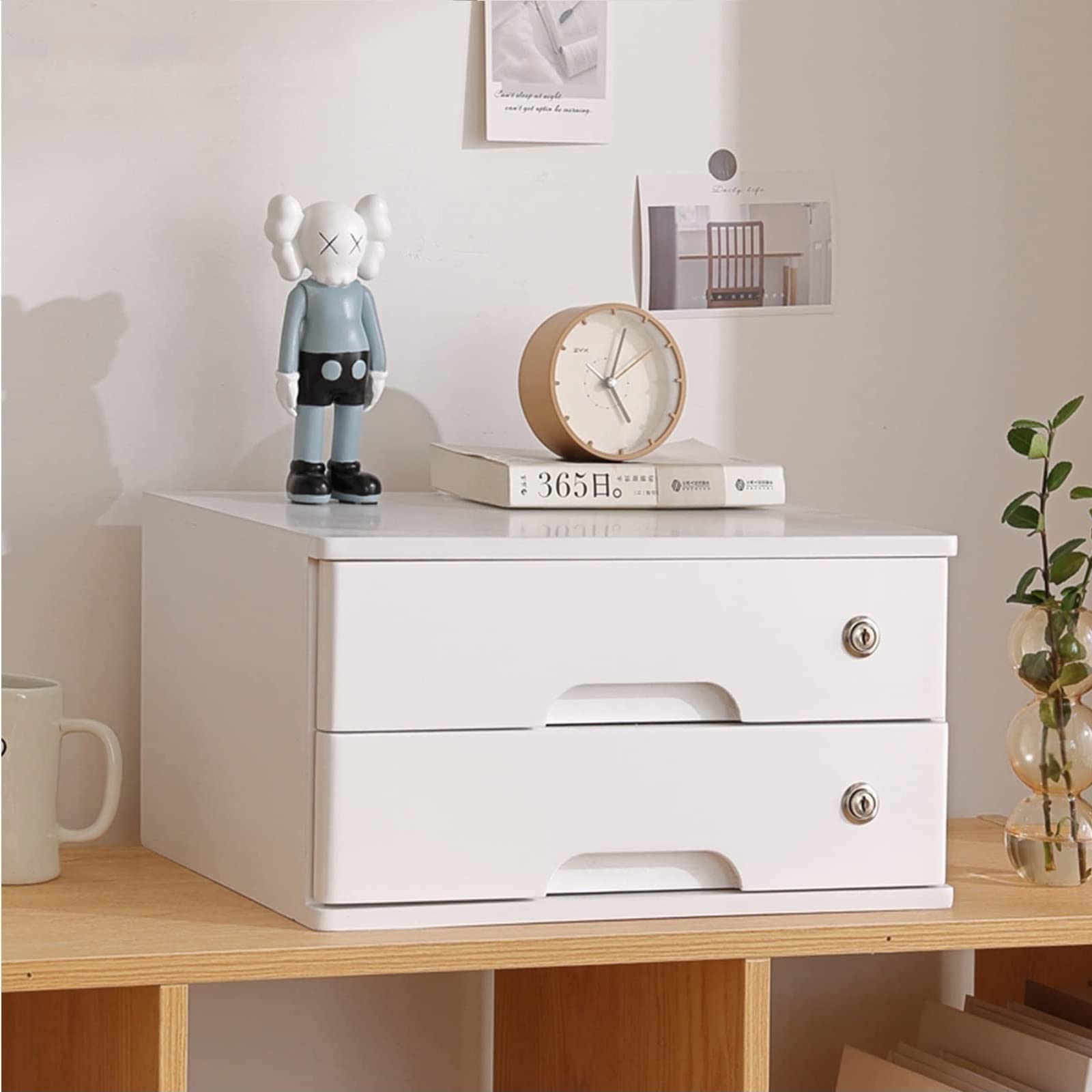 Caja De Organizador De Escritorio - Caja De Almacenamiento Madera Maciza, Archivadores, Archivador De Escritorio Con Múltiples Compartimentos De Almacenamiento, Para Accesorios De Escritorio ( Color :