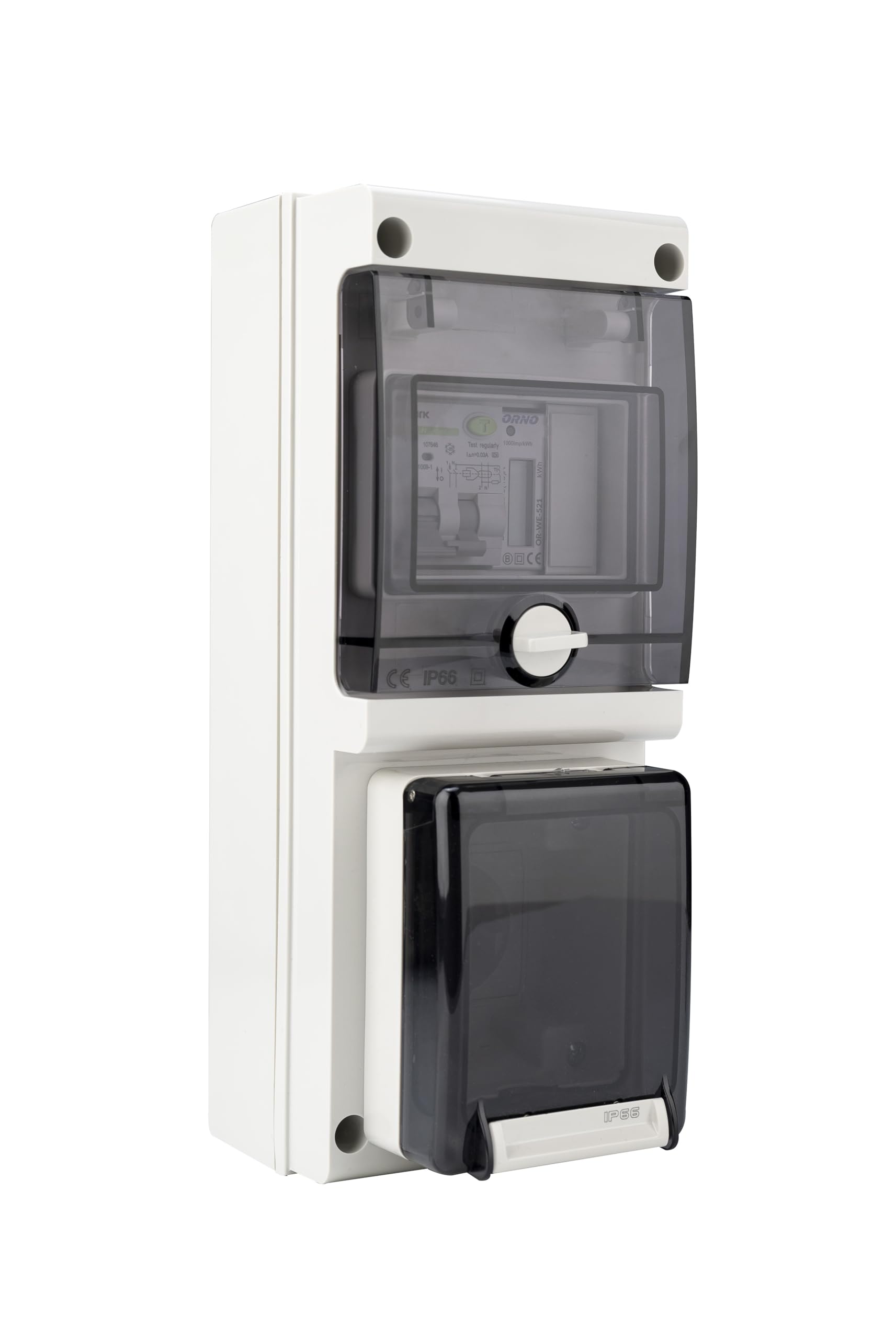 Presa elettrica per auto elettrica, sistema di ricarica con contatore di corrente digitale LCD e interruttore FI/interruttore IP66