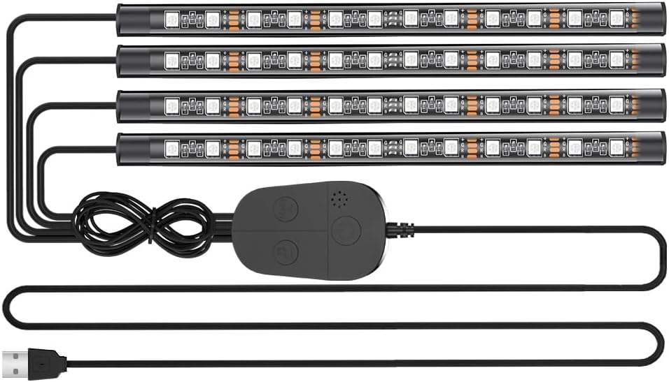 Orahon Car LED Lights,Smart App Control,RGB Inside Car Lights DIY