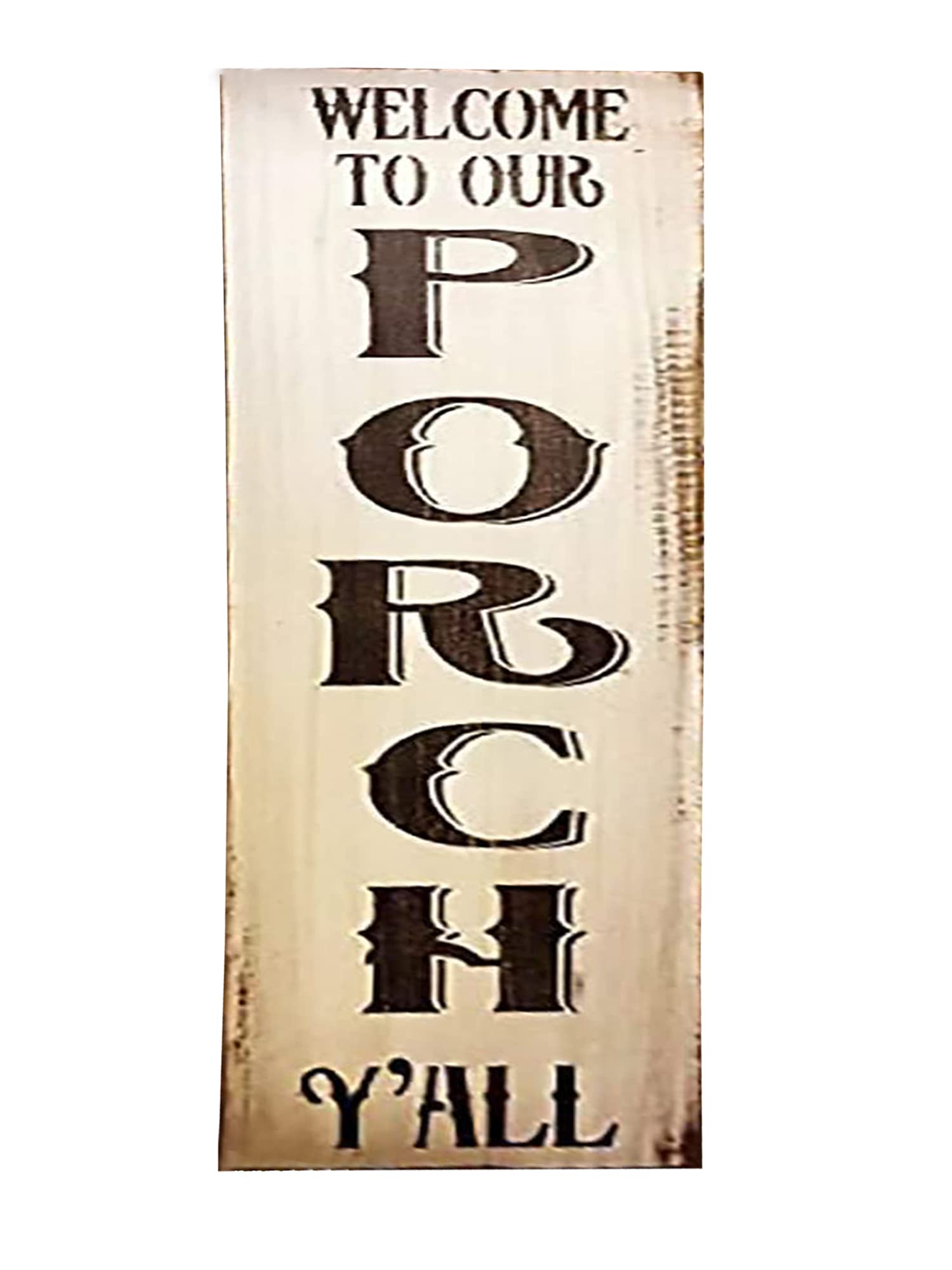 Welcome to Our Porch Yall Rustic Welcome Sign Outhern Welcome Sign Porch Welcome Sign Porch Farmhouse Style Home Wood Sign Funny Craft Wall Decor Plaque Sign