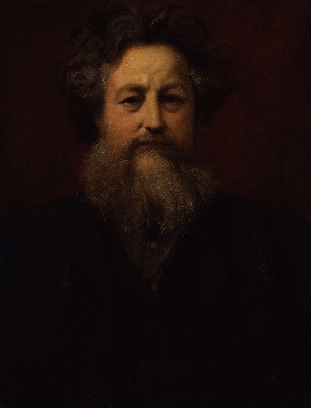 Poster William Blake imprimé William Morris format medium avec cadre noir