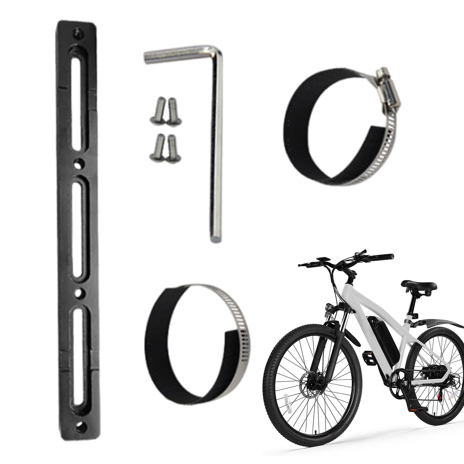 Soporte de batería ajustable y kit de conversión para fijación universal de acumuladores en coche