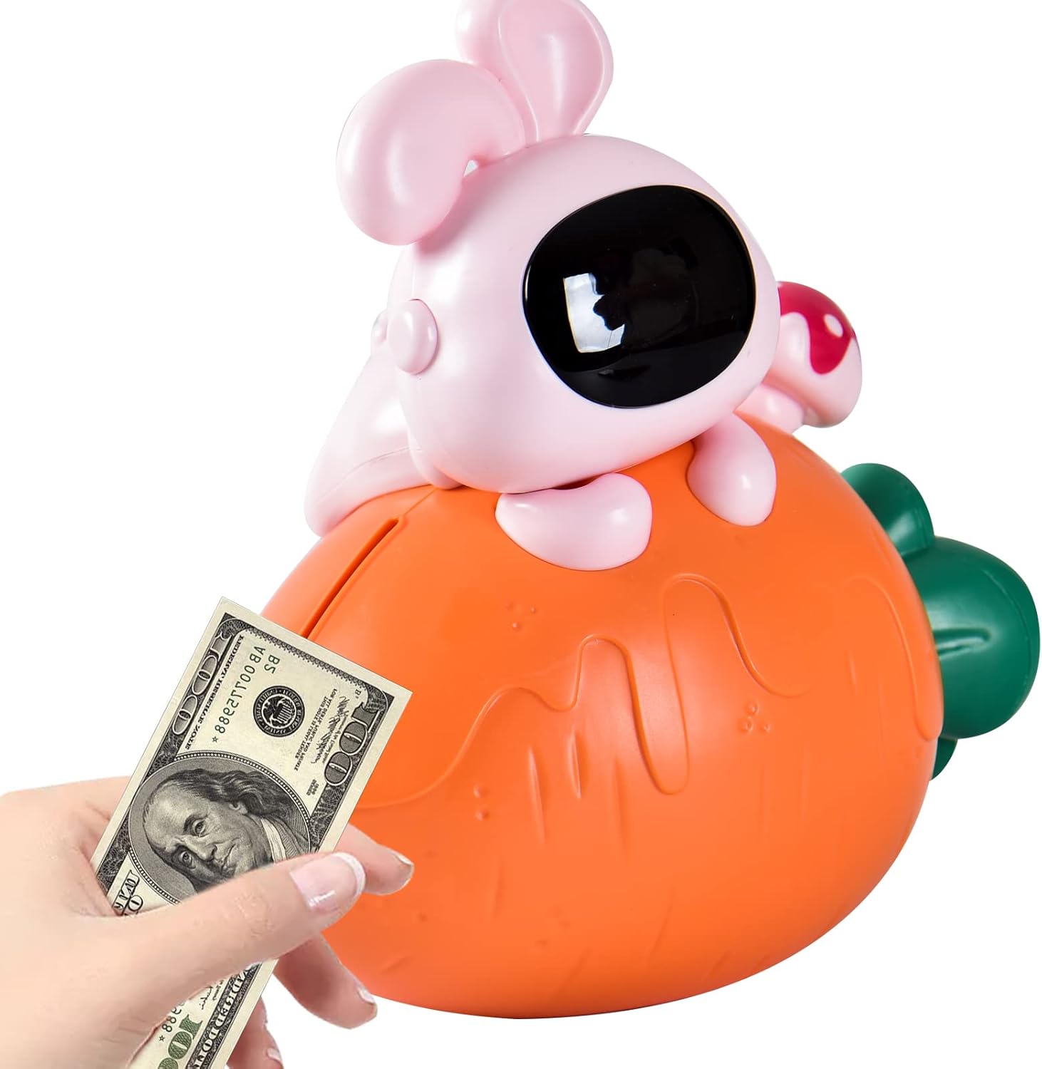 Amazon.com : Rabbit Piggy Bank Cute Rabbit Coin Bank Plastic Rabbit ...