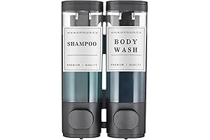 Unisense Wall-Mounted Black Shampoo Dispenser