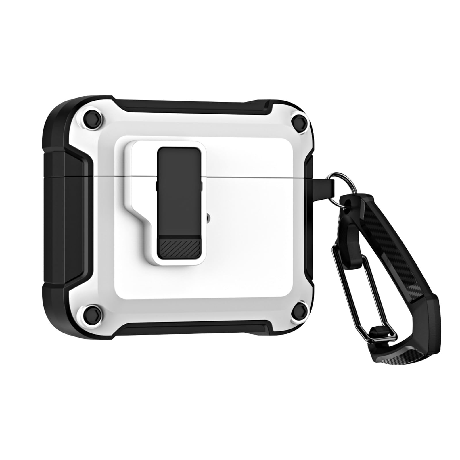 TSVSXS Lock Case Compatible with AirPods 4 with Active Noise Cancellation with Keychain, Military Rugged Armor Shockproof Protective Cover Compatible