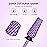 MelodySusie Super Cut Edition 5 in 1 Nail Drill Bits, 3/32\'\' Carbide Tungsten Multi-function Bits, Suitable for Manicure Pedicure Cuticle Gel Polishing, Purple, Series Bit-M, XC