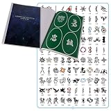 SAGUDIO Reusable Airbrush Tattoo Stencils Book