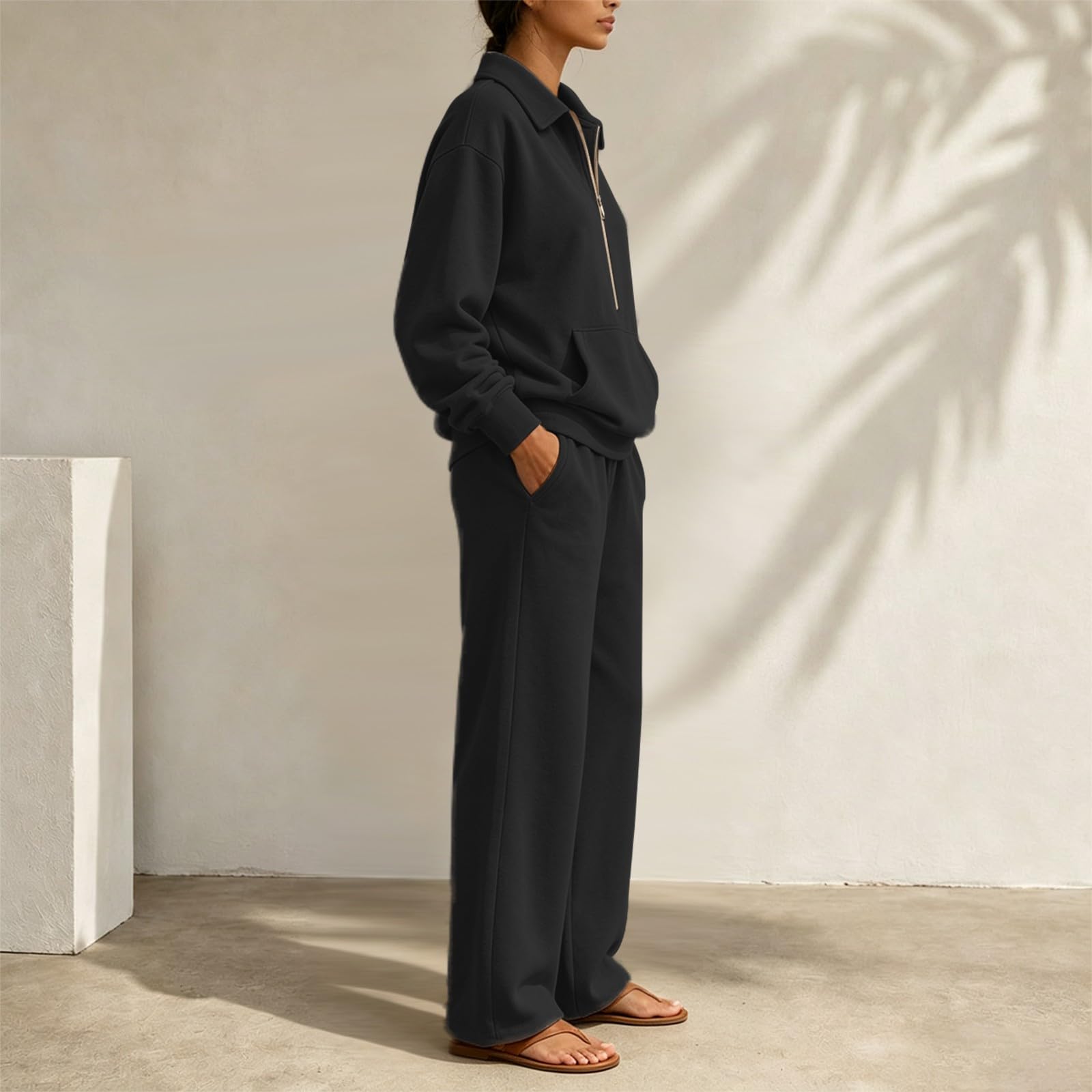 Sportanzug Damen Baumwoll Trainingsanzüge Oversize Sportbekleidung Homewear
