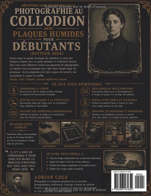 Plaques humides collodion installation simple maison 2026