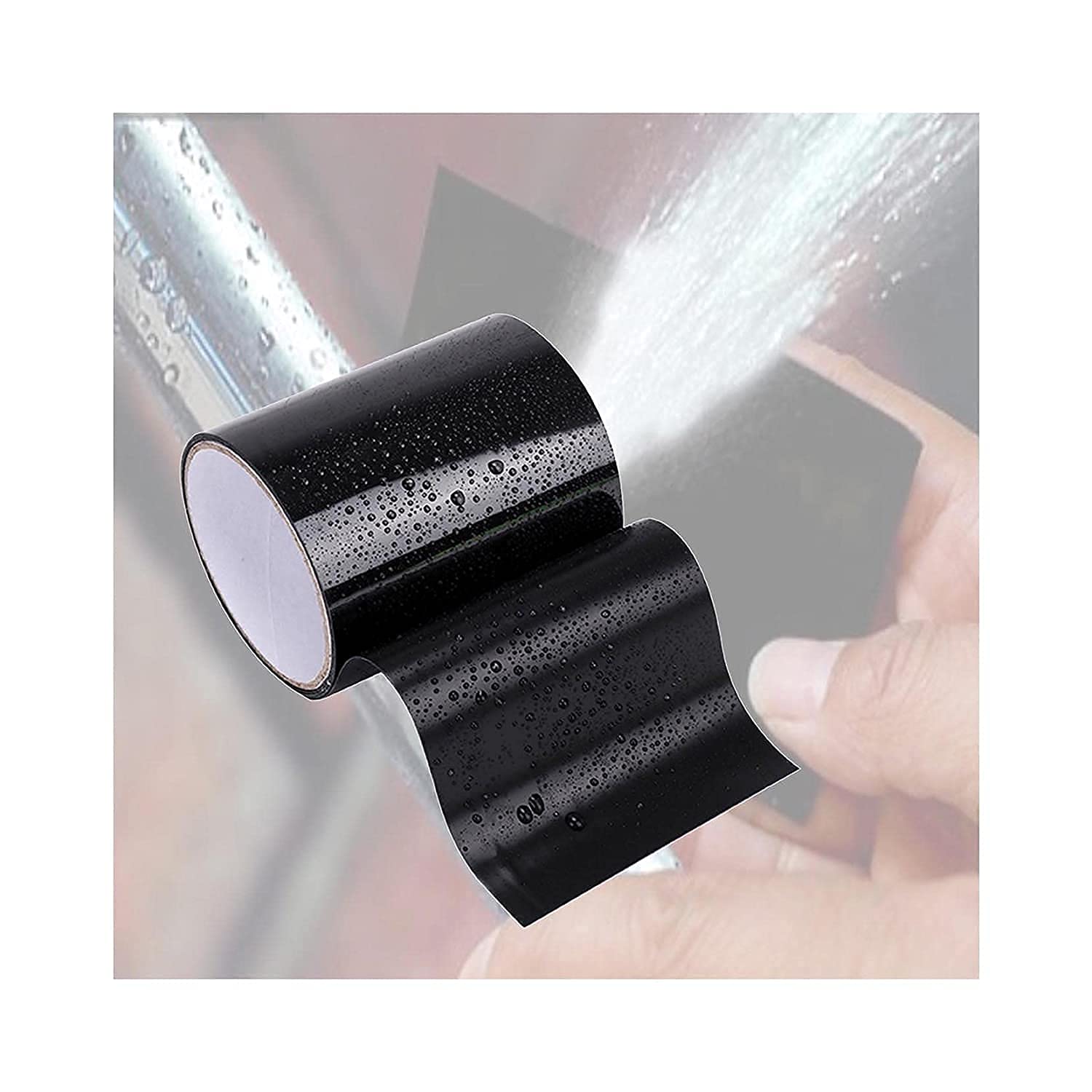 BTG ENTERPRISE Flex Tape For Seal Leakage Tape for Water Leakage Super Strong Waterproof Tape Adhesive Tape for Water Tank Sink Sealant for Gaps (4 INCHES x 5 FEET, BLACK) (B096MXGB2P) Amazon Price History, Amazon Price Tracker
