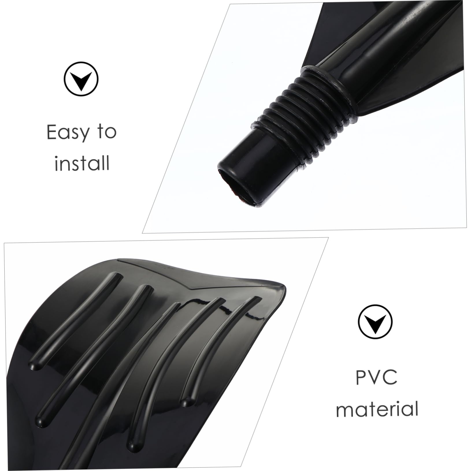 Didiseaon Accessori per Pagaia Kayak Staccabile Set 2 Pezzi PVC Nero | Compatto e Portatile, Tecnologia Professionale, Struttura Resistente, per Uso su Barca e Canoa