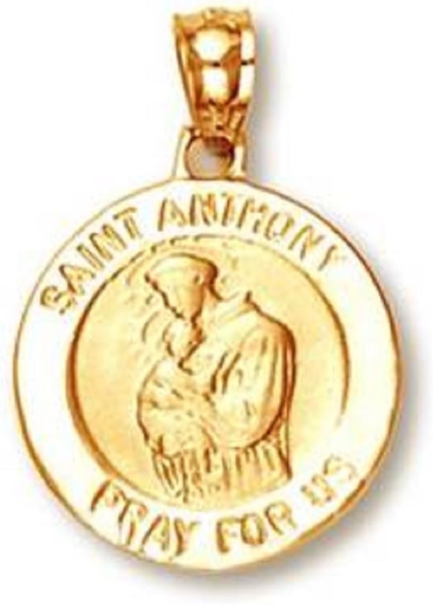 Yellow Gold Saint Anthony Pendant (10K)