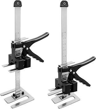 2-Pack Labor-Saving Jack Handle,440LB Dynamic Load Multi-Function Lifting Tool for Wall Tile Leveling, Cabinet/Door Installation and Woodworking Clamping with 6.7inch Height Adjustment