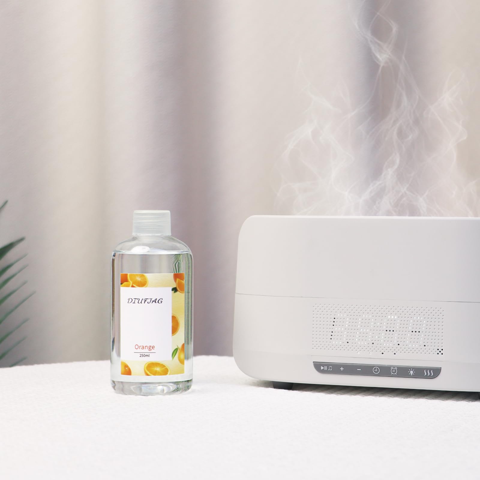 DIUFJAG 250ml - Arancia,Diffusore di Profumo per Ambienti,con 6 Bastoncini, Orange Diffusore per Camera da Letto, Ufficio, Bagno