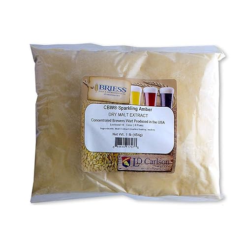 Briess CBW Extracto de malta seca (DME) para elaboración de cerveza casera (ámbar brillante, 1 lb)