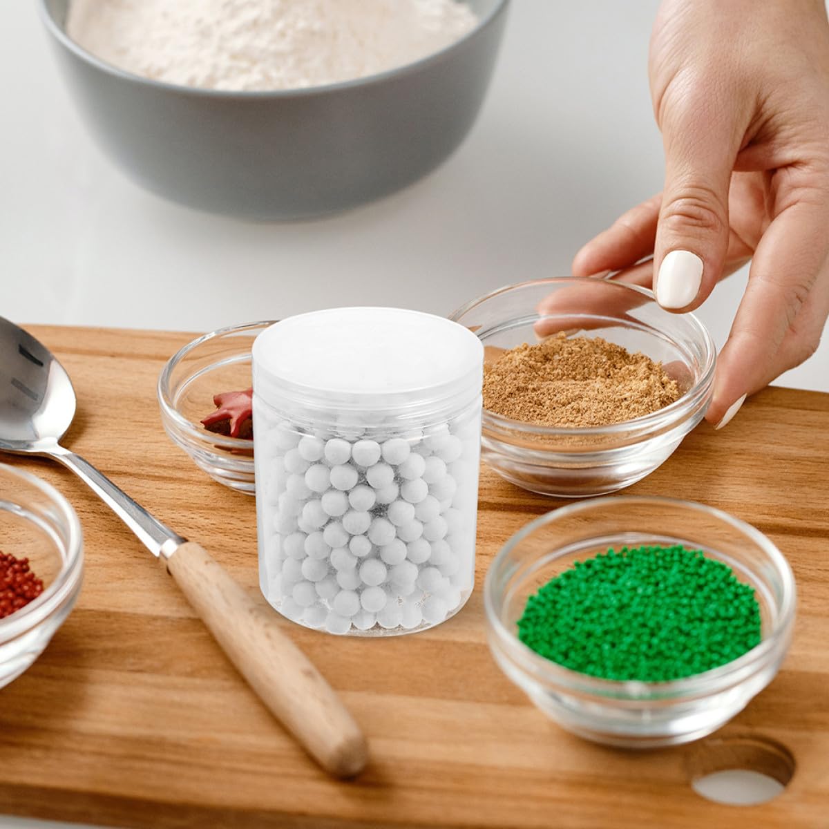 Poids à Tarte pour en Céramique Réutilisable Blanc 800g Forme Ronde Baking pour Chefs Professionnels et Amateurs de Pâtisserie