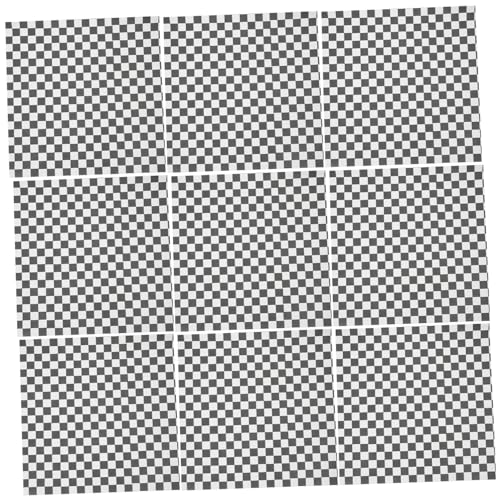 PRETYZOOM 200pcs Greaseproof Checkerboard Paper Sheets Oil Proof Pad Paper for Baking Cooking Food Basket Liners Square Sandwich Wrapping