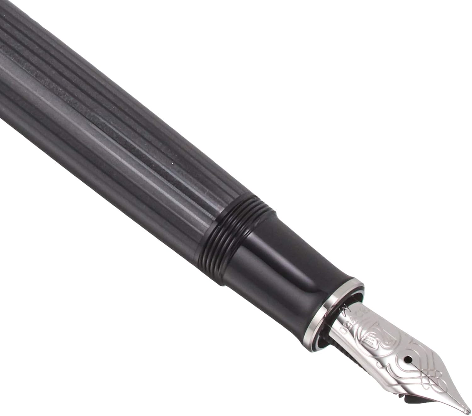 Pelikan ペリカン 万年筆 M 中字 スーベレーン ブラックストライプ