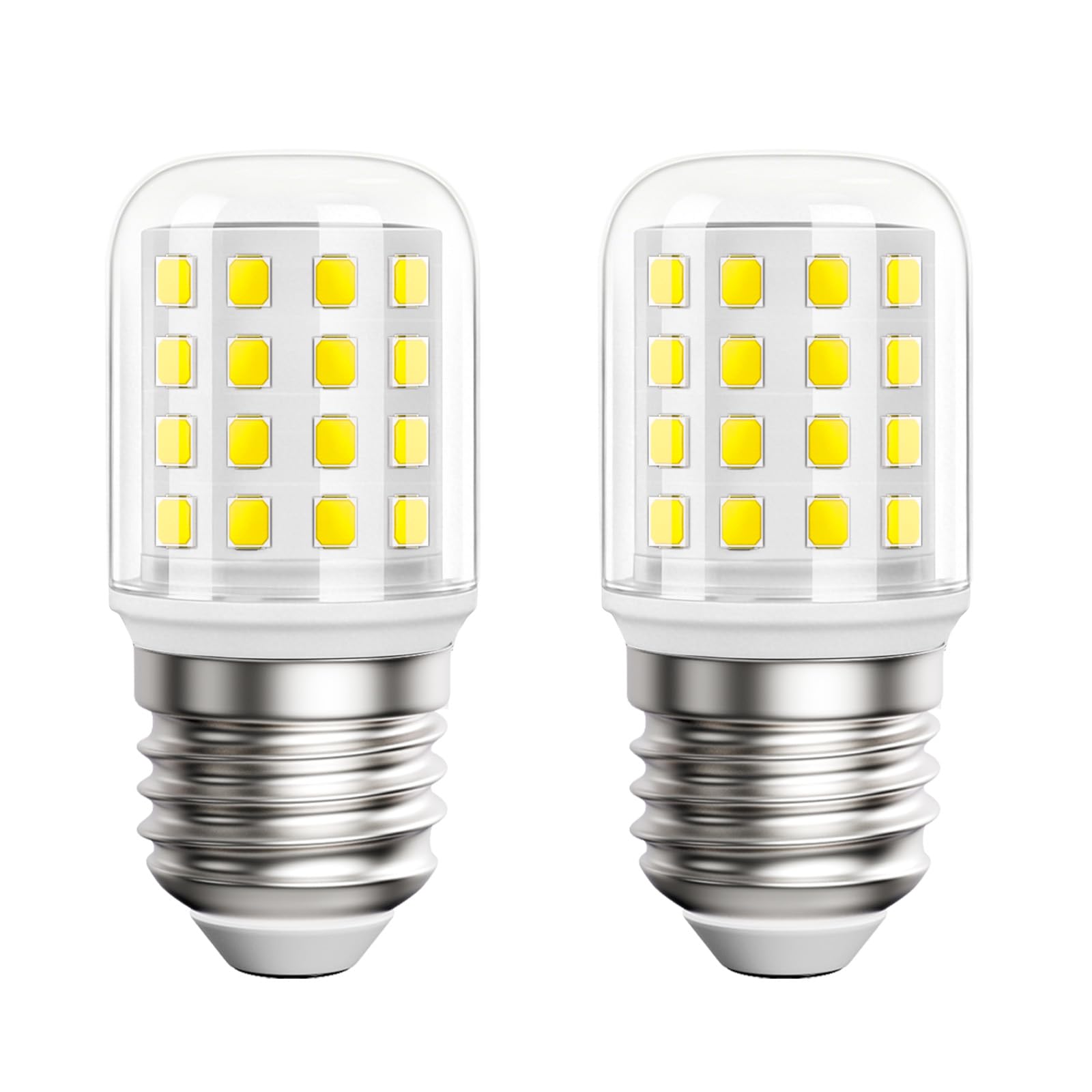 DiCUNO E27 LED Corn Light Bulbs 4W=60W, Daylight White 5000K, 740LM, 2Pcs