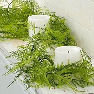 Factory Direct Craft Indoor Outdoor Artificial Mixed Fern Garland for Home Decor and Accenting