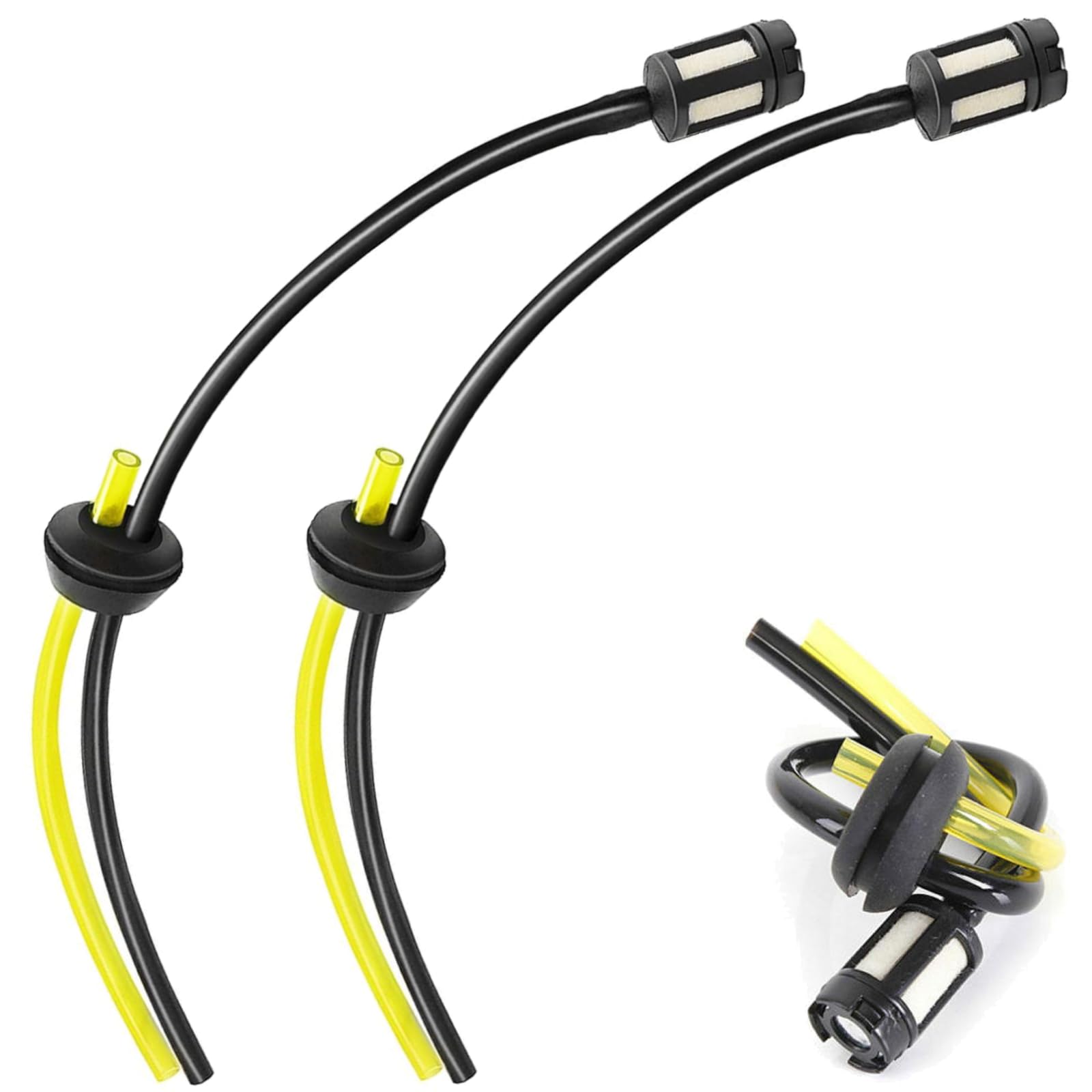 Universal Grass Trimmer Fuel Lin, 2024 NEW Strimmer Fuel Pipe Lawnmower Hose Kit Line with Filter, Fuel Hose Filter Kit Primer Bulb Petrol Gasket for Brush Cutter Mower Hedge Trimmer