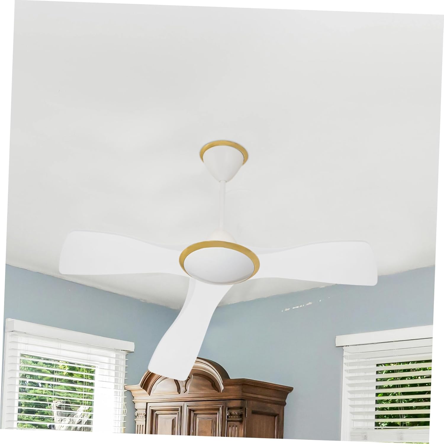 3pcs Plastic Ceiling Fan Replacement Blades for Living Rooms Bedrooms and Offices Traditional Design for Enhanced Airflow