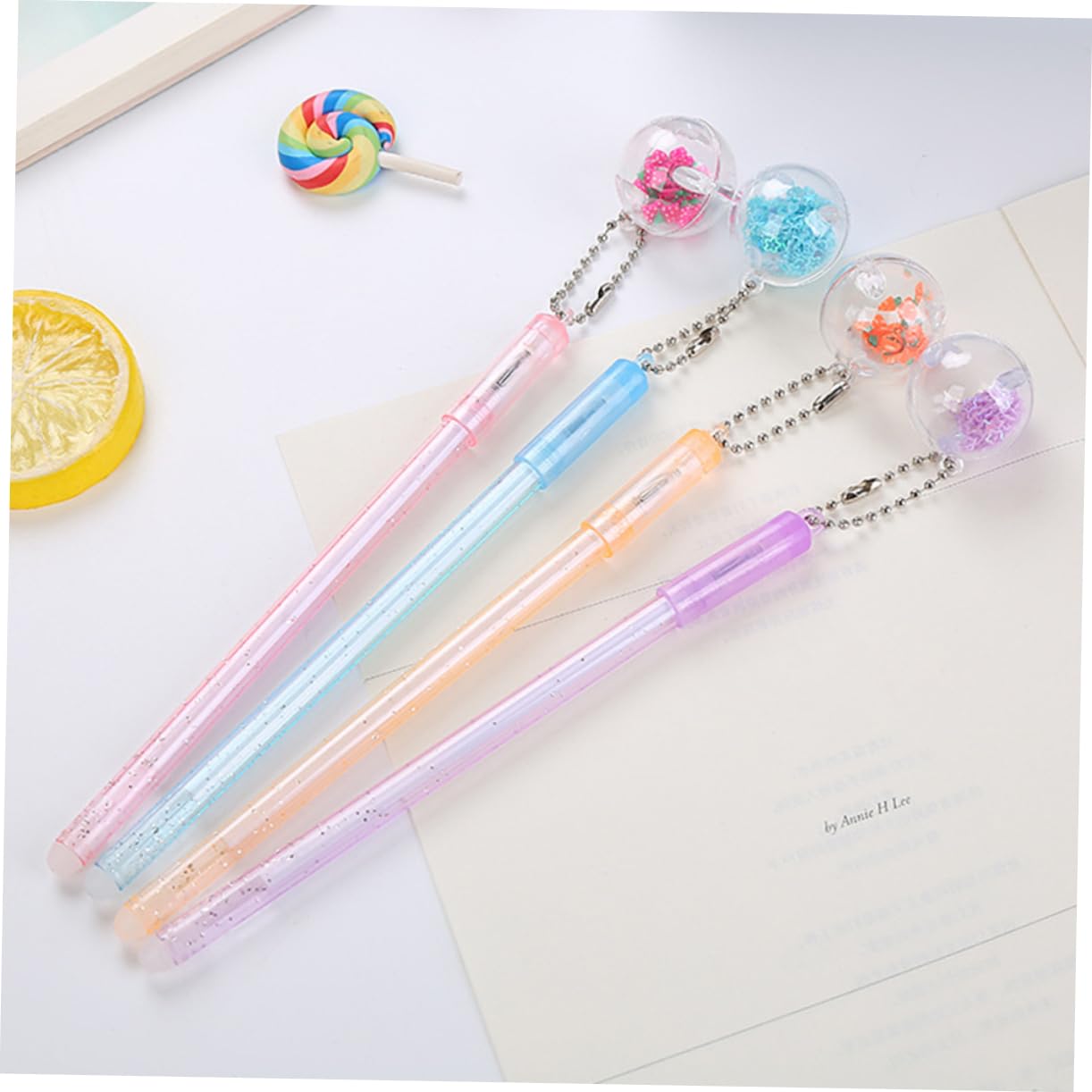 SHINEOFI 30pezzi Pz Penne Con Ciondolo Creativo Stile Assortito Penne Neutre Adorabili Per Scrittura e Disegno Materiale Di Alta Qualità
