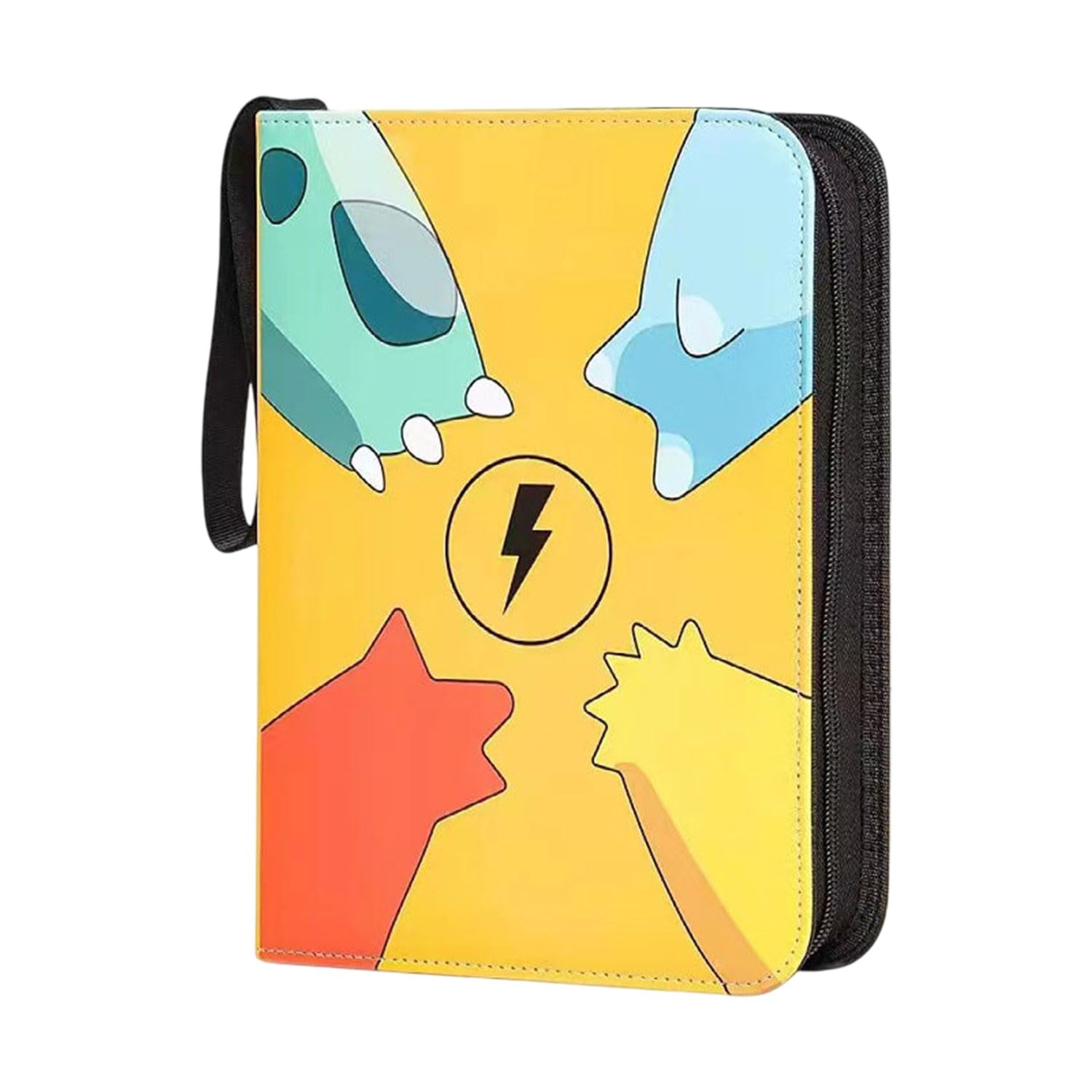 SYGA Card Binder for Game Cards, 400 Pocket Zipper Album with 50 Removable Sleeves, Premium Waterproof PU Case Card Holder – Messi Design (Yellow)-image-16