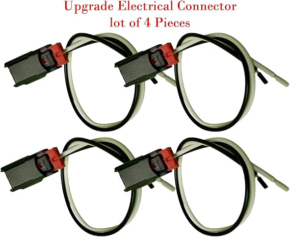 4 Pieces EC1226 Upgrade Electrical Connector of Engine Cylinder Deactivation Solenoid Compatible With Part# 53032152AC, 53032152AD, 53032152AE, 68060345AA CDS02 2VTS0377 916511 916511XD 3N2000