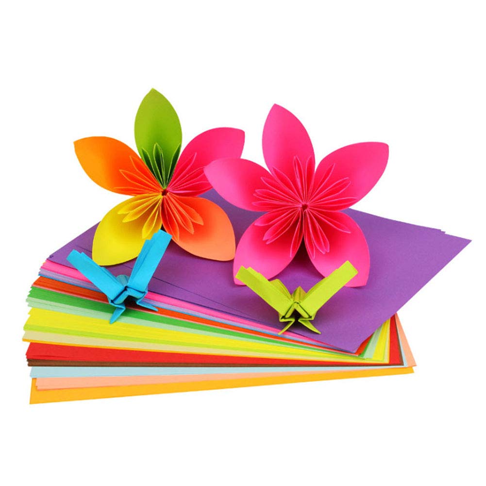 Color Copy Paper,20 Colors Double Sided Lightweight A4 Kraft Paper DIY Handmade Card Making,Handmade Folding Paper Craft Origami for Office School Home Supplies (100pcs) 2