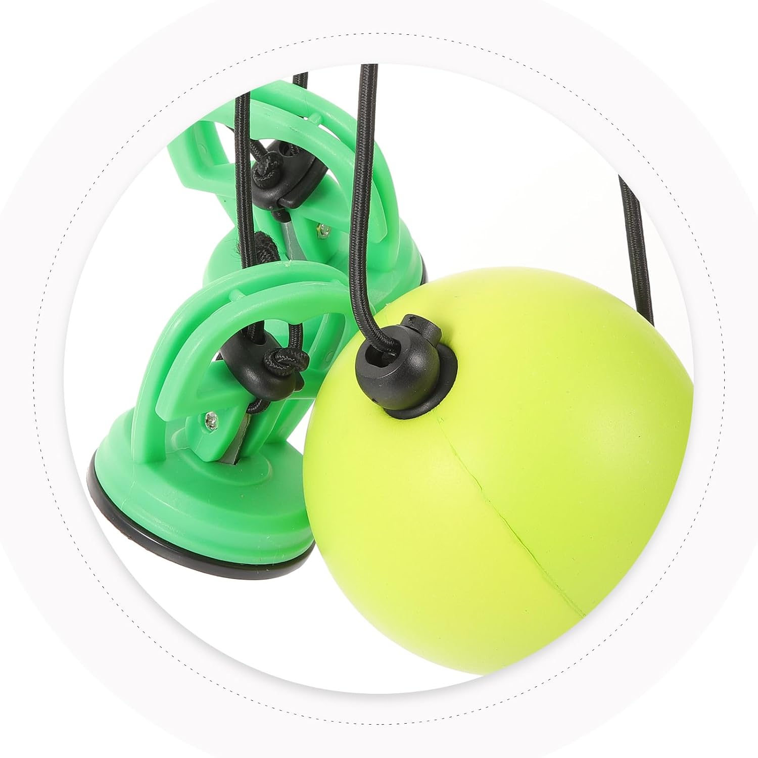 PRETYZOOM Hanging Boxing Ball Speed Bag with Suction Cup 90Mm Green Training Reflex Ball for Home Boxing Workout and Reaction Speed Training