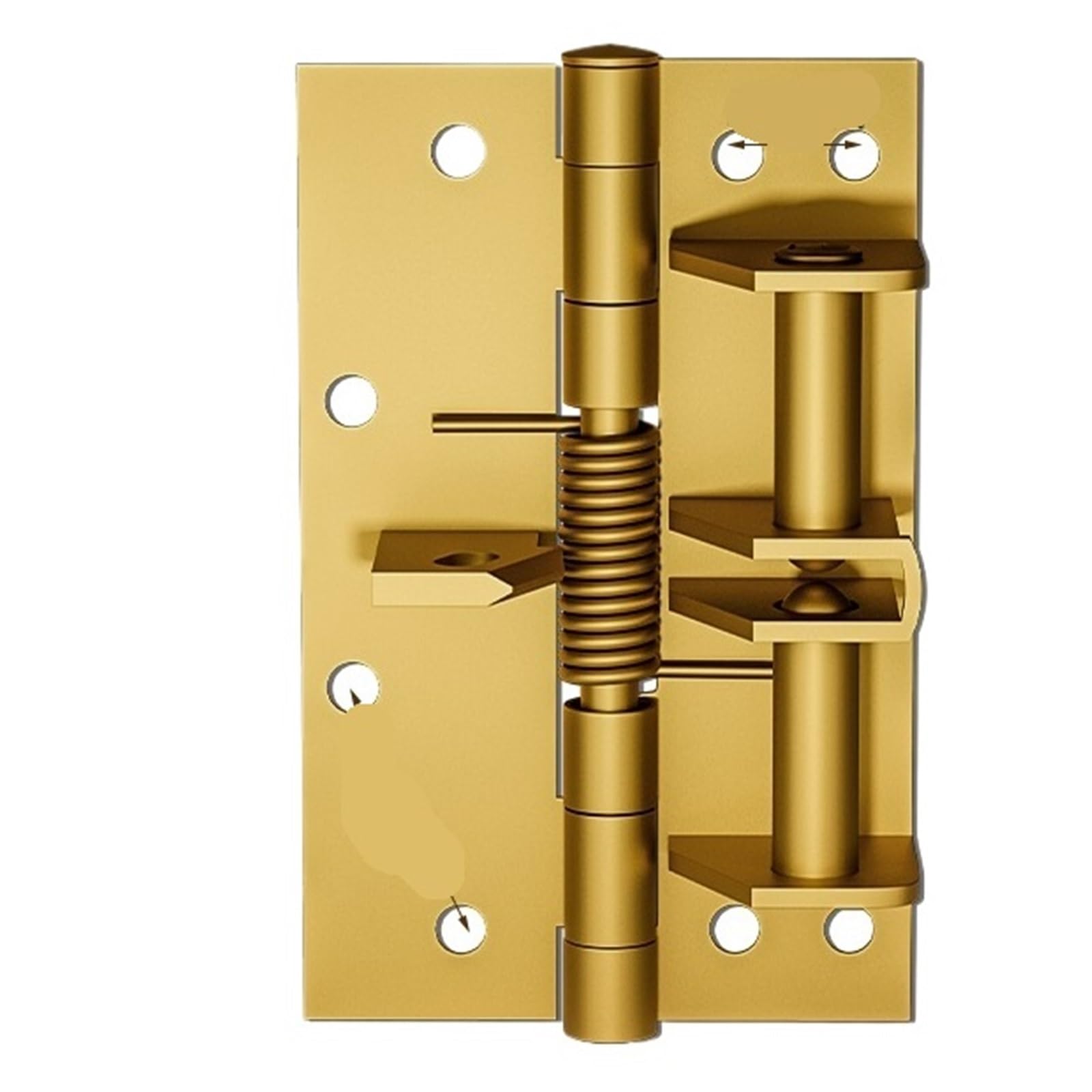 Ozlcua Gold Household Multifunctional 90 Degree Positioning, Self-Locking, Silent Hinge, Buffering, Rebound, And Spring(Gold)