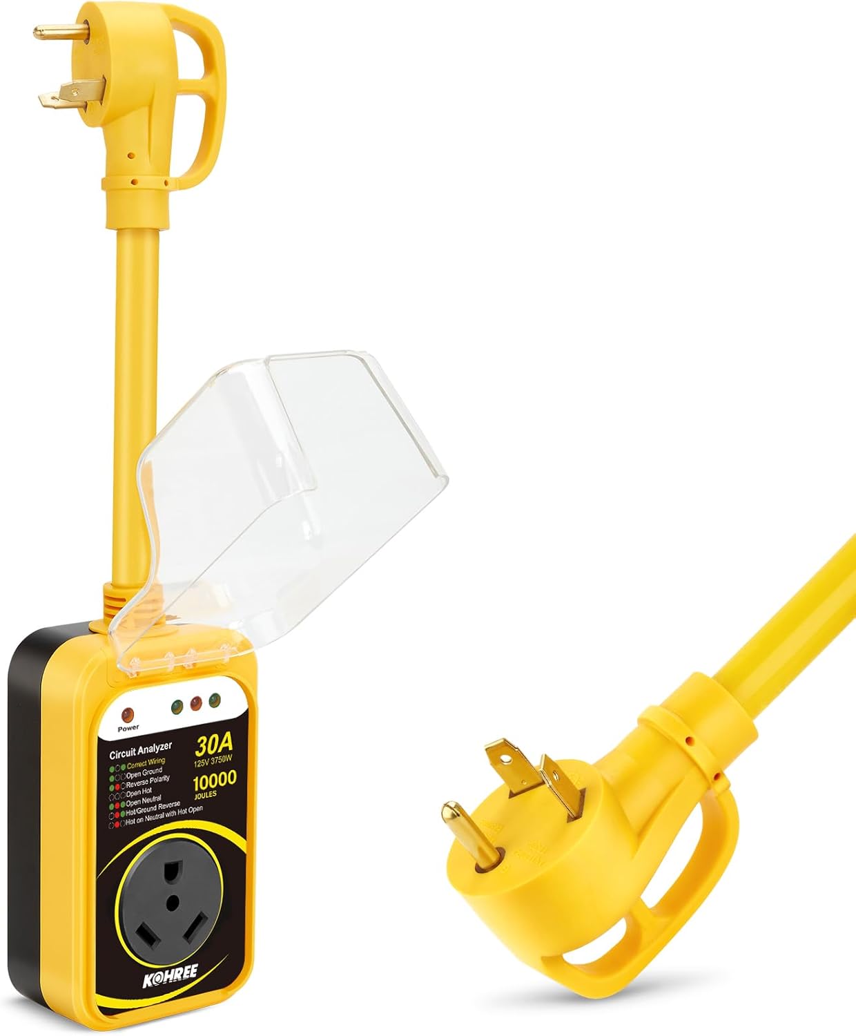 Kohree 30A RV Surge Protector with Circuit Analyzer