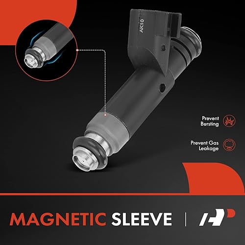 Miniatura 3 de A-Premium Juego de 6 inyectores de combustible compatibles con Ford F-150 2005 2006 2007 2008 V6 4.2L aspirado naturalmente, reemplazo #