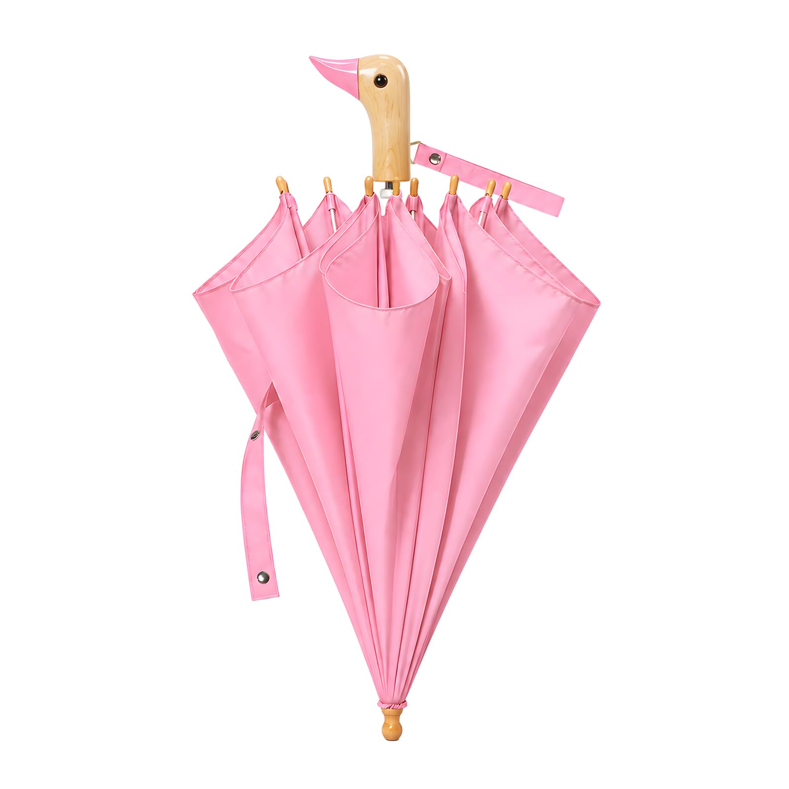 Kids Duck Handle Umbrella, Cute Stick Umbrella for Toddler Boys Girls