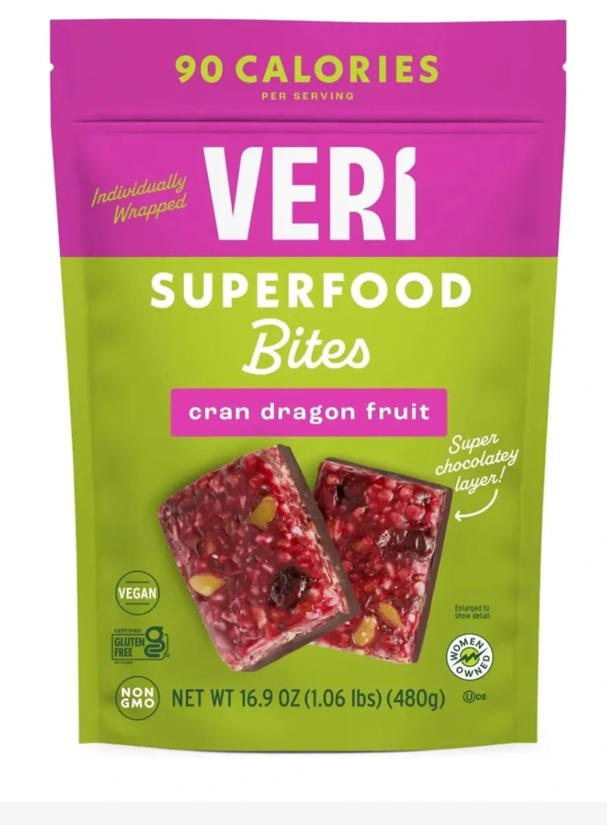 HGU veri super food bites cran dragon fruit
