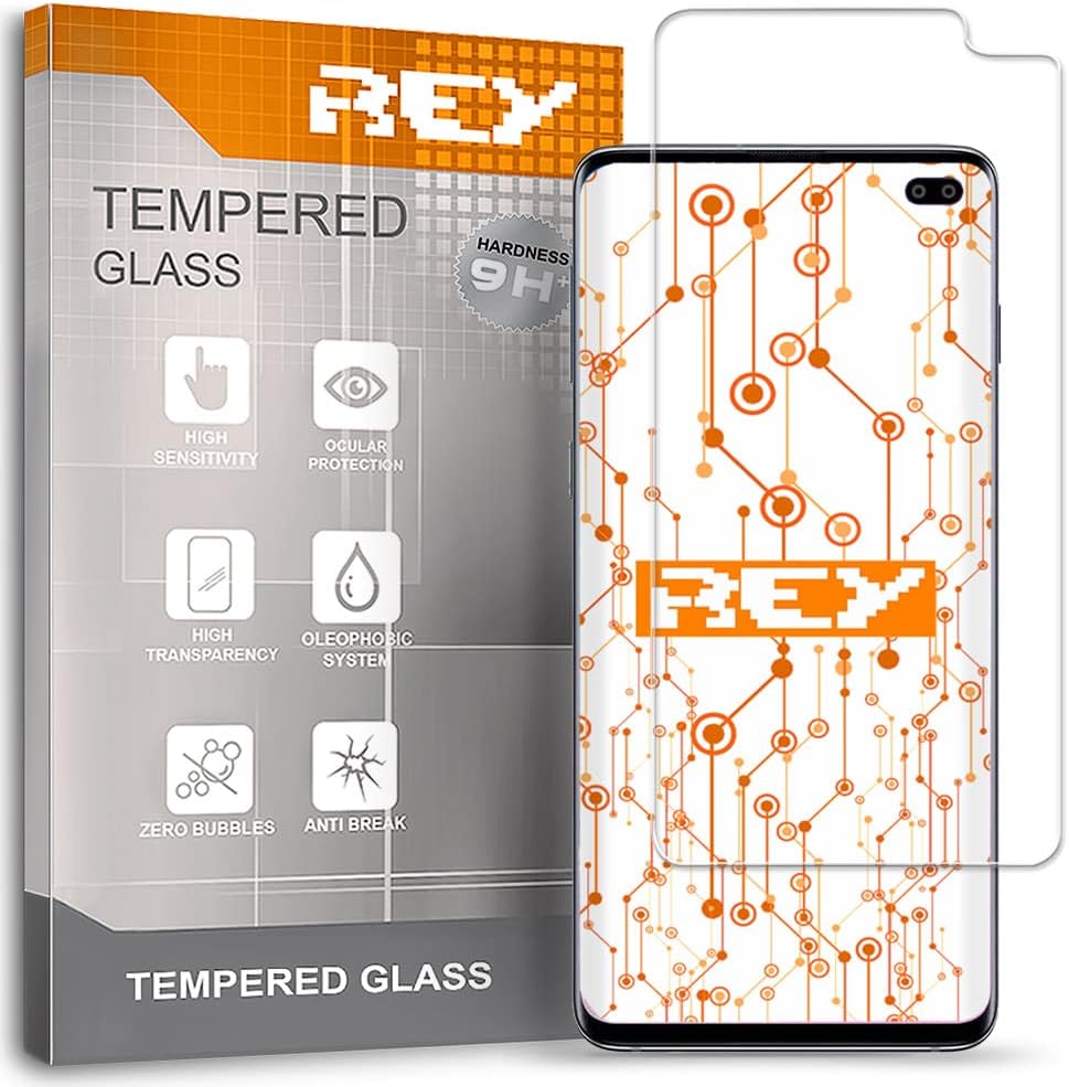 REY Screen Protector for SAMSUNG GALAXY S10 5G, Tempered Glass Film, Premium quality, Perfect protection for scratches, breaks, moisture, [Pack 3x]