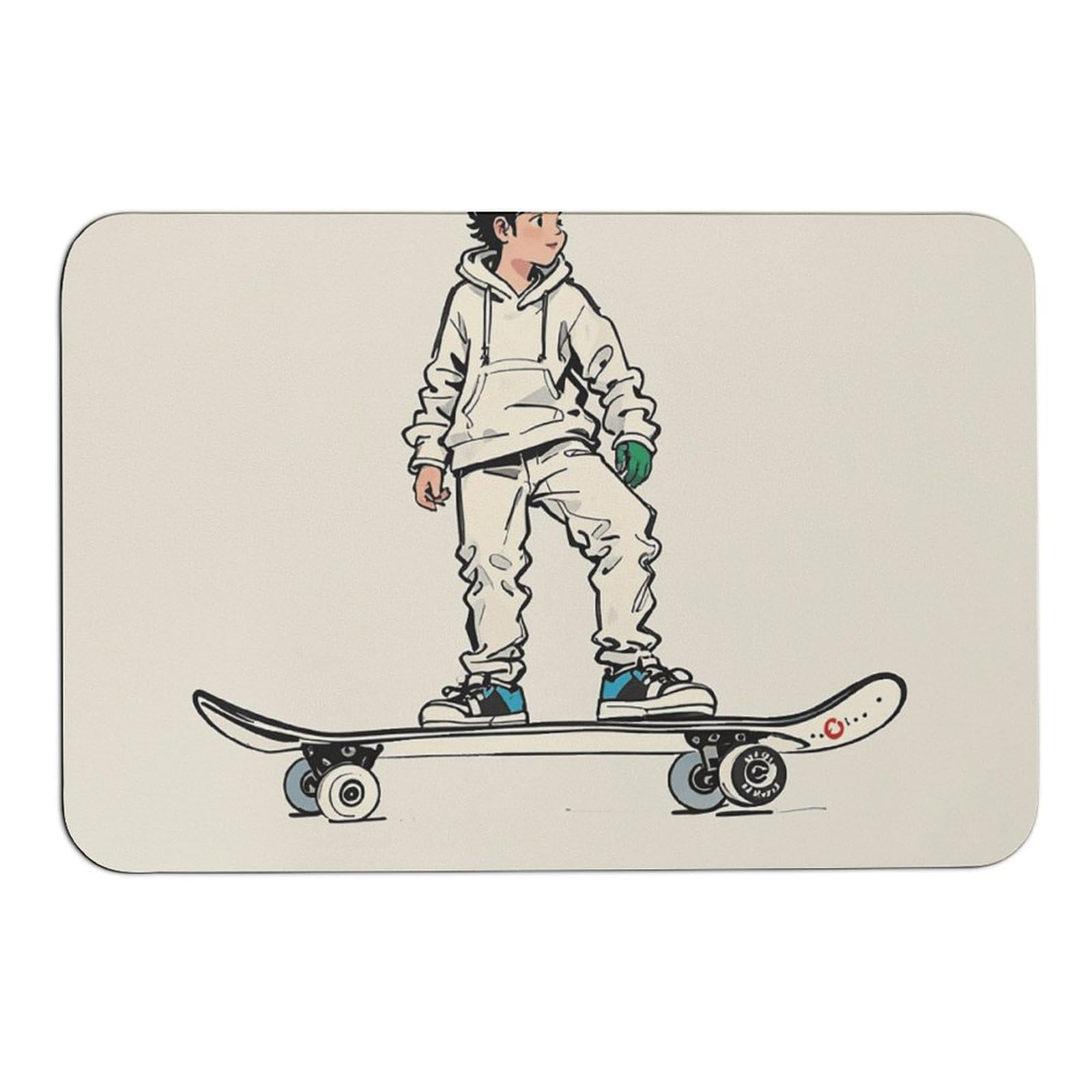 Tapis absorbant l'eau antidérapant en diatomée 60x39cm