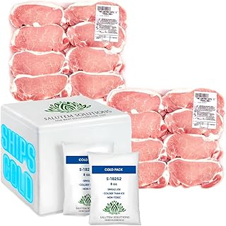 Salutem Vita - Boneless Pork Loin Chops, 5 lb (actual weight may vary within 5%) - Pack of 2