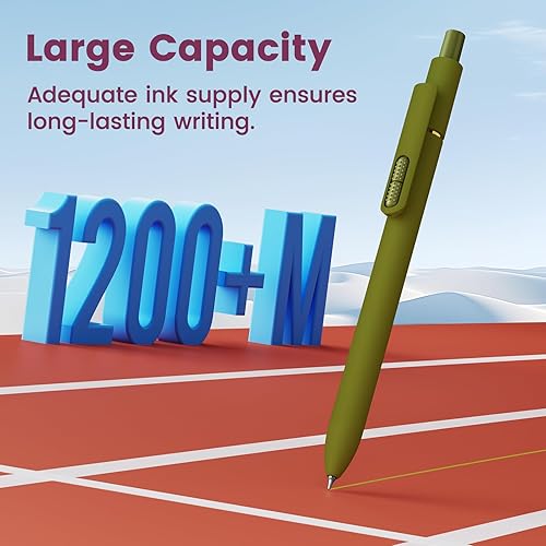 Miniatura 5 de Bolígrafos de gel coloridos retráctiles, tinta de colores, punta media de escritura suave de 0.028 pulgadas (0.7 mm), de secado rápido, para