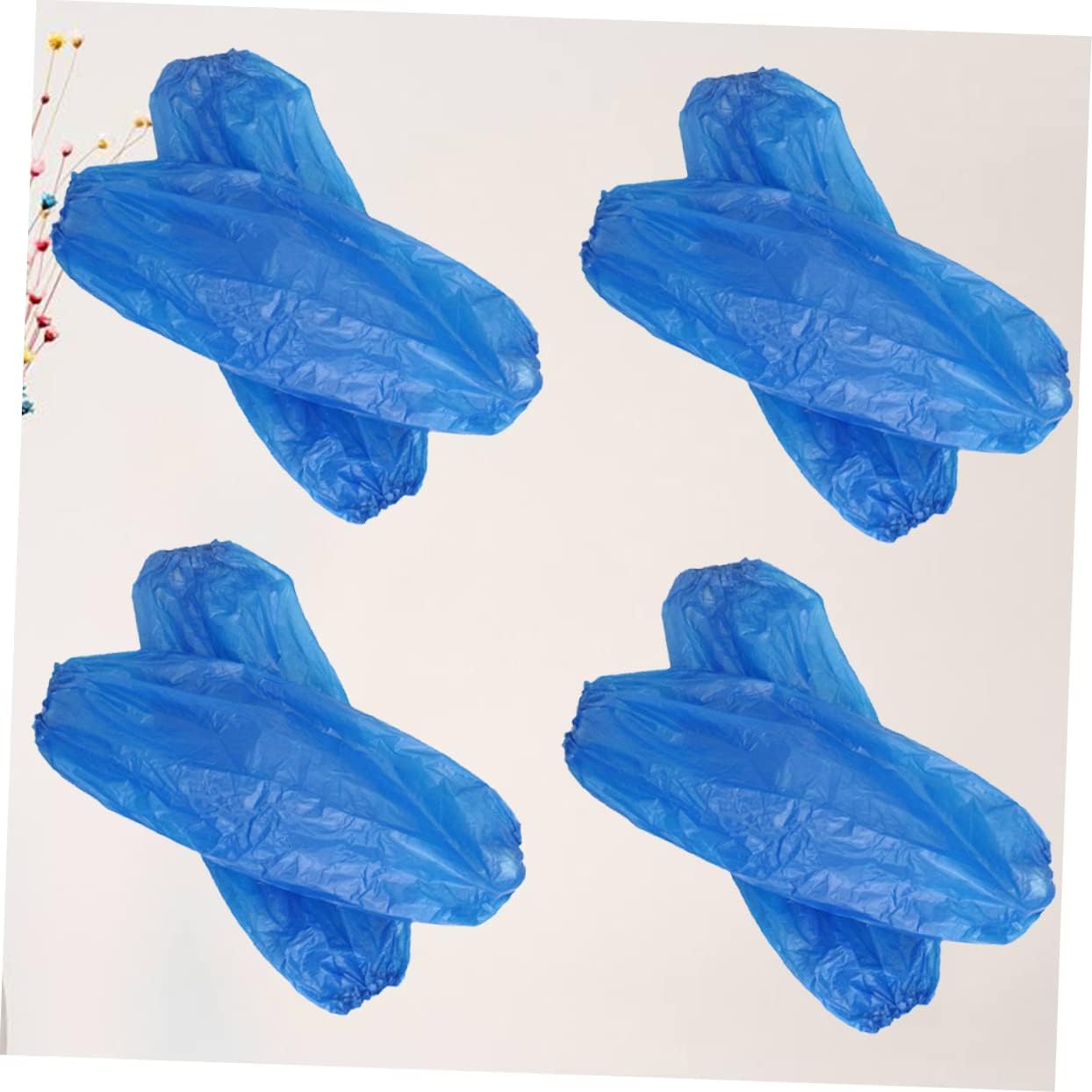 300pcs Disposable Plastic Sleeves Oilproof Arm Covers for Cleaning and Painting