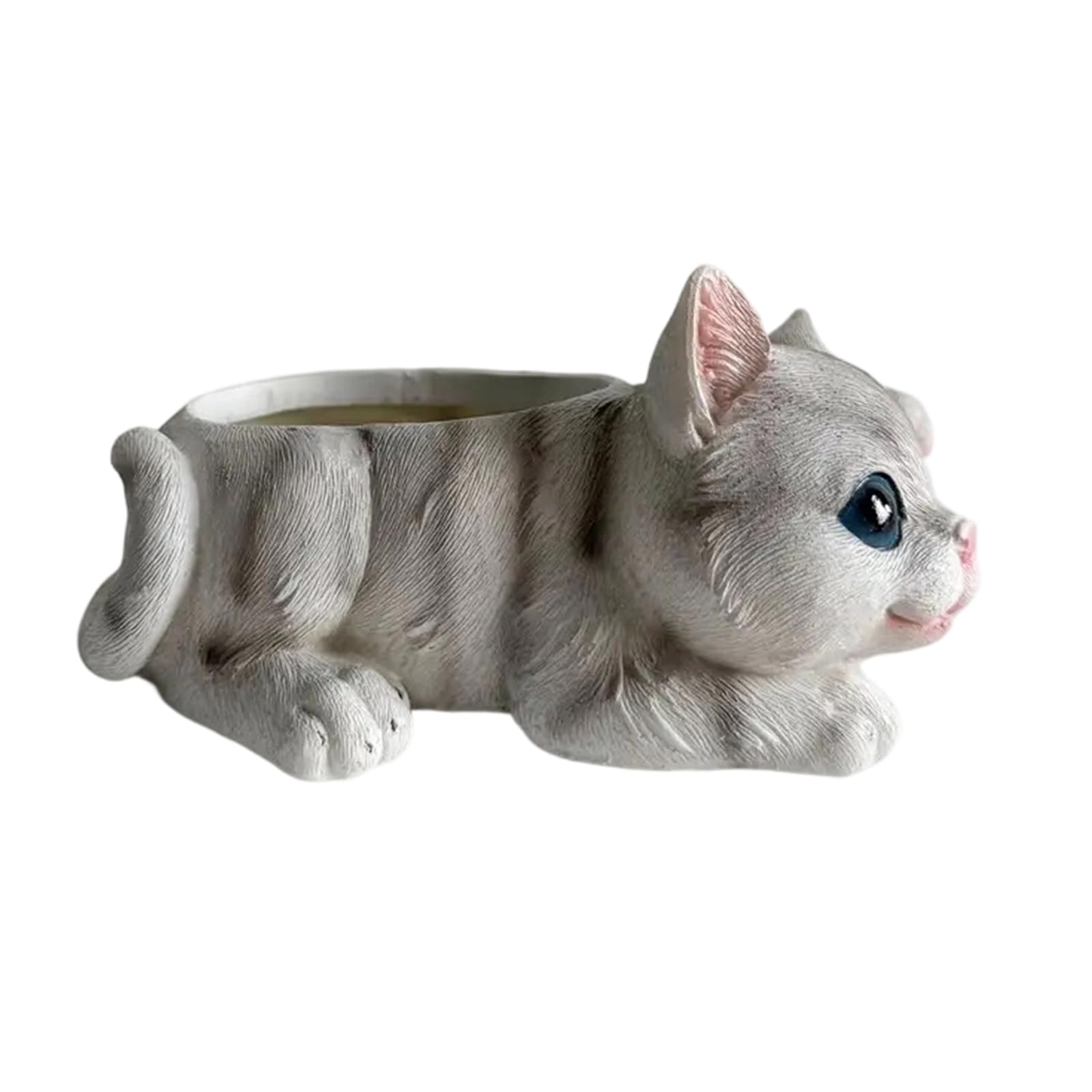 Xjdzineq Felines Shaped Flower Container Planter Resin Pots for Growing Small Plant Indoors Decorating Any Space Resin Felines Planter